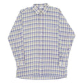 Mens Shirt Blue Check Long Sleeve S