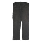 DICKIES Mens Cotton Blend Black Regular Straight Trousers W36 L32 Durable