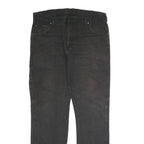 DICKIES Mens Cotton Blend Black Regular Straight Trousers W36 L32 Durable