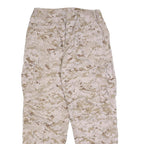 PROPPER INTERNATIONAL Mens Synthetic Beige & Brown Regular Button Cargo Trousers