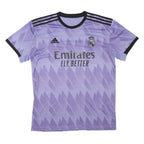 ADIDAS Real Madrid 2022/23 Away Mens Purple T-Shirt L Short Sleeve Football
