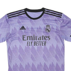 ADIDAS Real Madrid 2022/23 Away Mens Purple T-Shirt L Short Sleeve Football