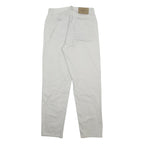 CALVIN KLEIN JEANS Womens Cotton White Regular Fit Straight Trousers W26 L28