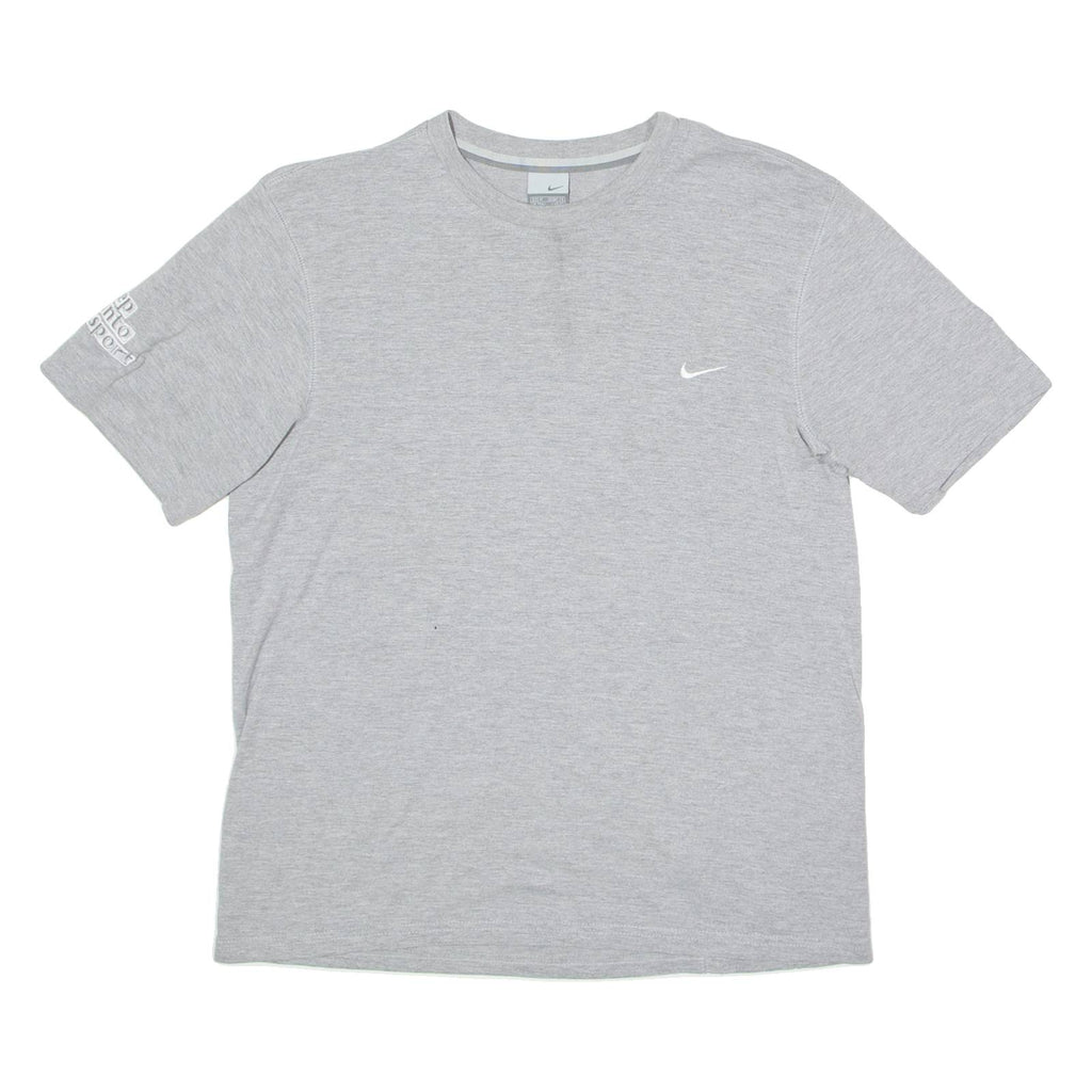 NIKE Youth Sport Trust Mens T-Shirt Grey Crew Neck M