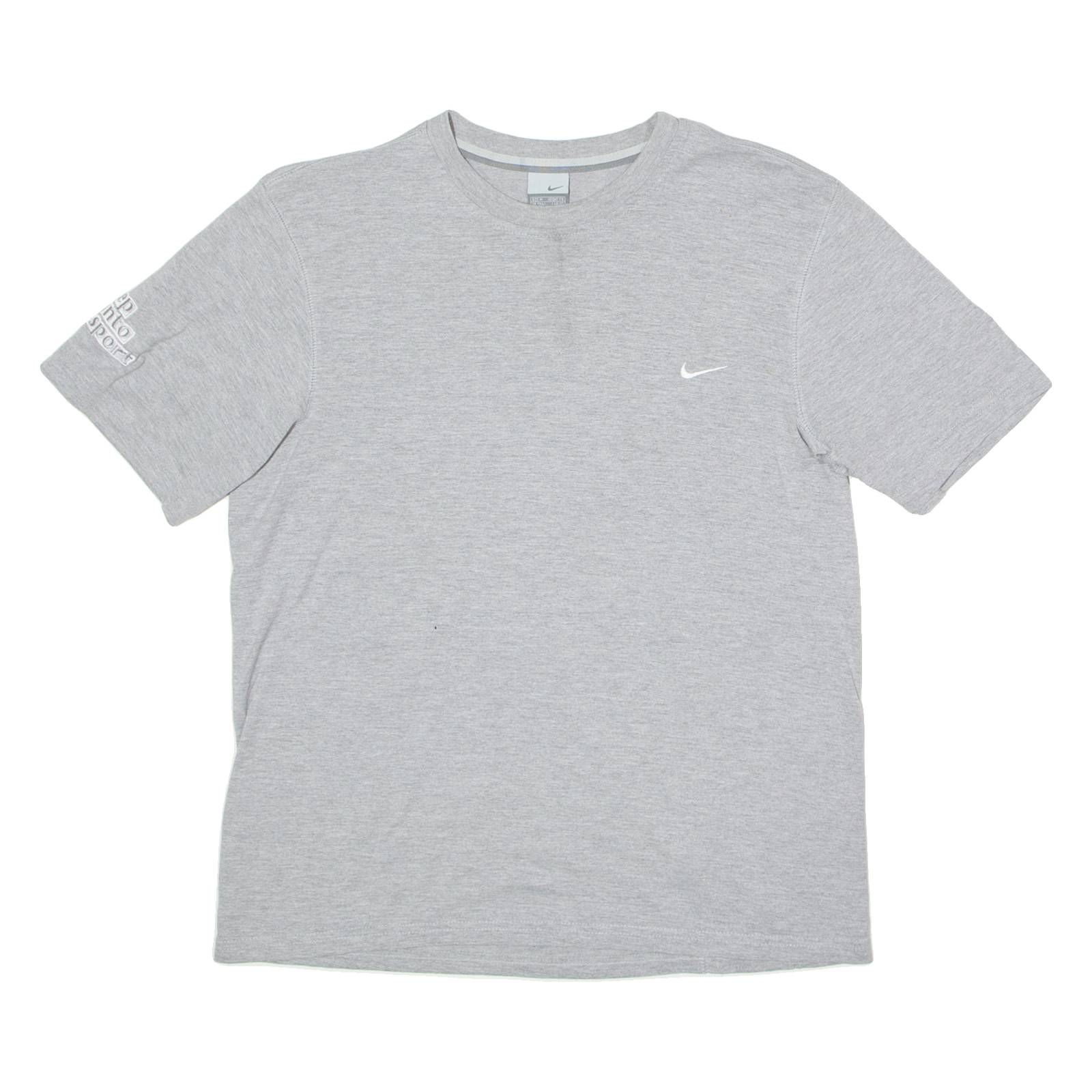 NIKE Youth Sport Trust Mens T-Shirt Grey Crew Neck M