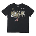 NIKE Mens Black Kings Of Confetti Graphic T-Shirt L Crew Neck Short Sleeve