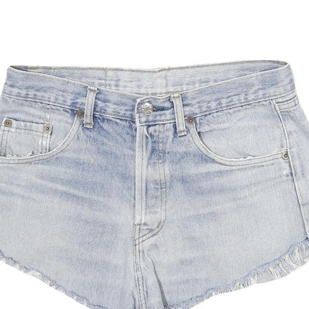 LEVI'S Womens Denim Blue Cut-Off Shorts L W32 Casual Summer Style