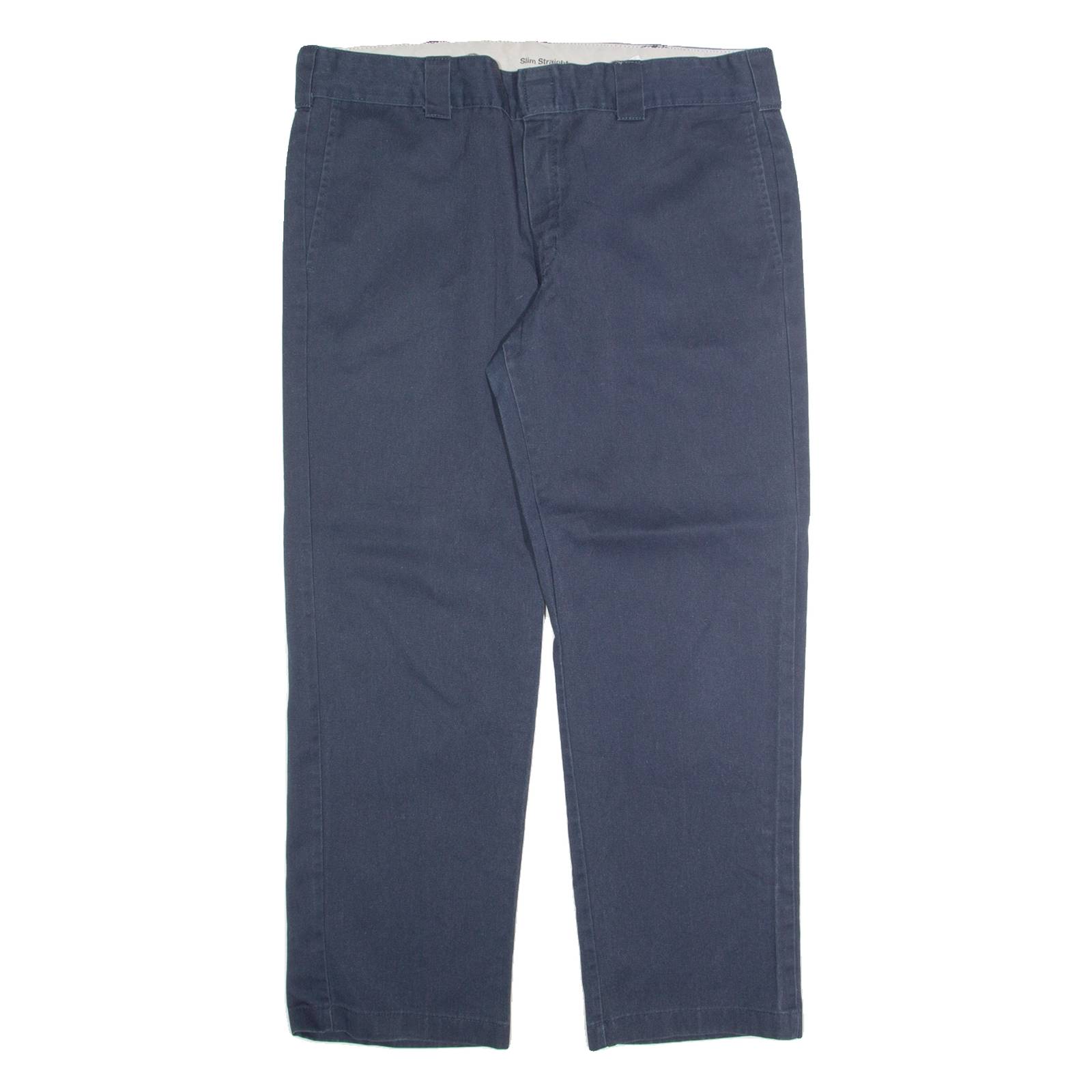 DICKIES Chino Mens Trousers Blue Regular Straight W38 L30