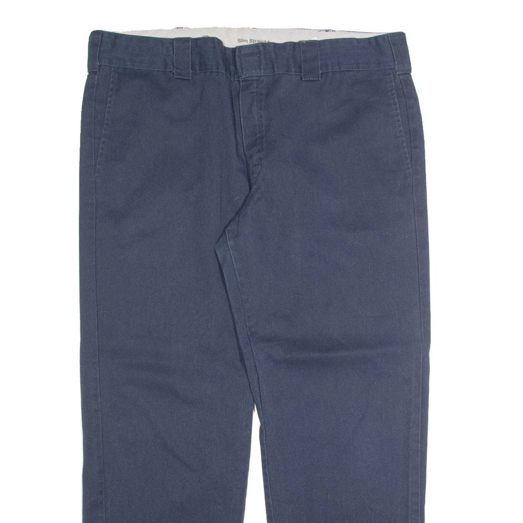 DICKIES Chino Mens Trousers Blue Regular Straight W38 L30