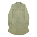 NEW LOOK Womens Green Day Cotton Shirt Sleeve Shirt Dress UK 10 Casual Relaxed