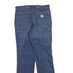 CARHARTT Mens Jeans Blue Relaxed Straight Denim Medium W32 L32 Workwear Casual