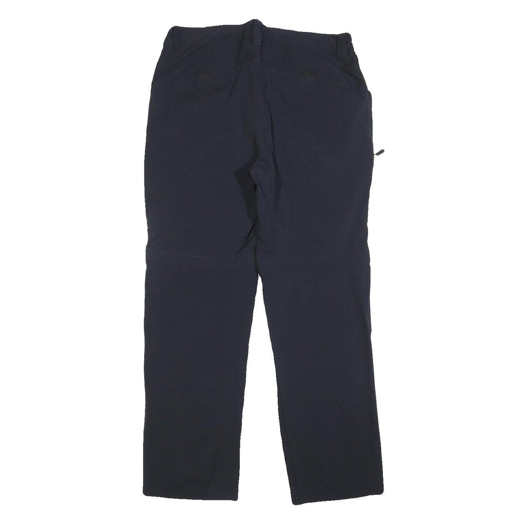 WEATHER REPORT Womens Polyester Blend Navy Blue Regular Fit Straight Leg