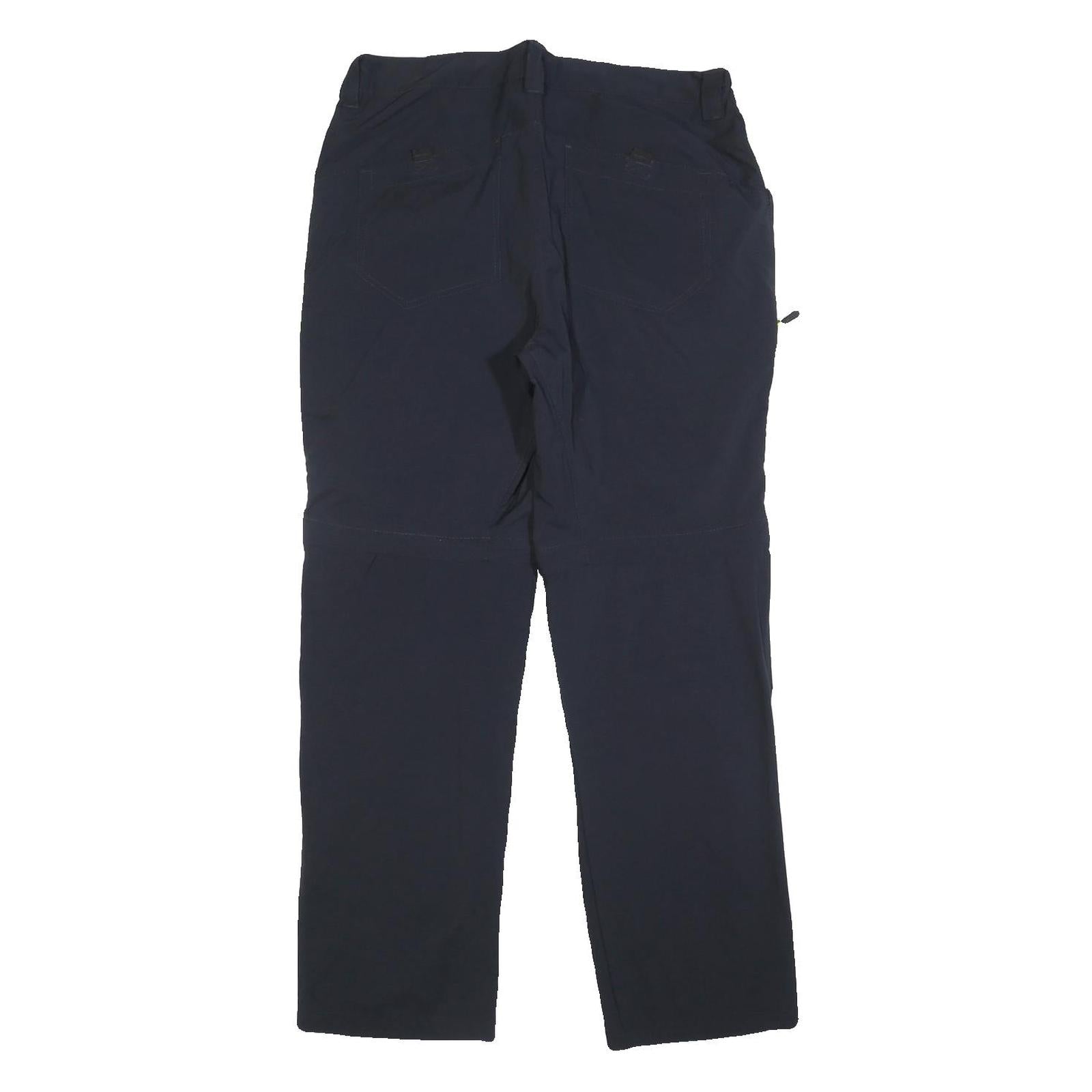 WEATHER REPORT Womens Polyester Blend Navy Blue Regular Fit Straight Leg