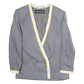 LOUIS FERAUD Womens Blazer Jacket Grey Viscose UK 12