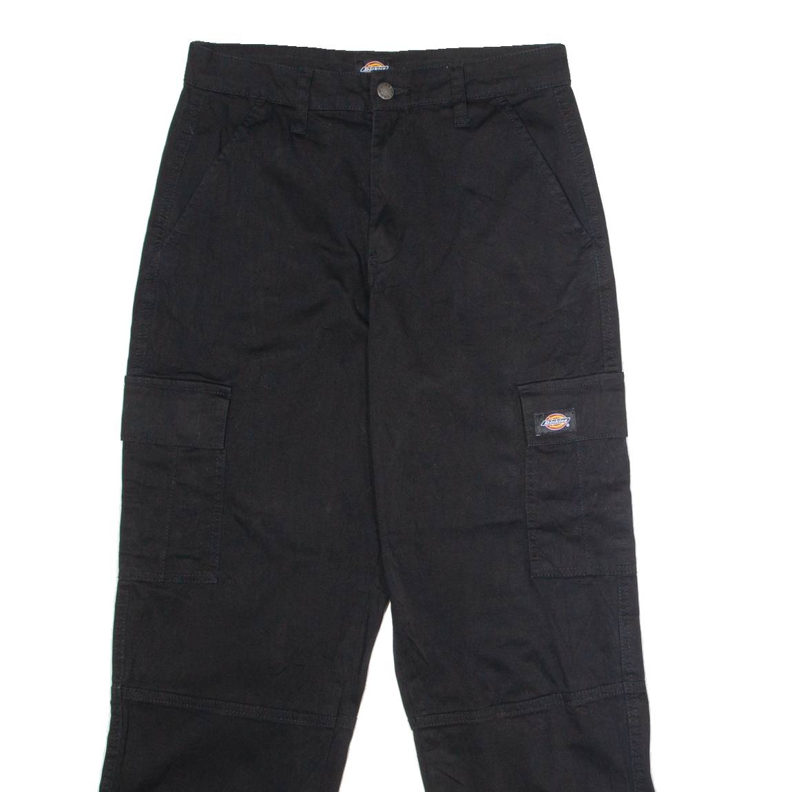 DICKIES Workwear Womens Twill Trousers Black Regular Straight W27 L28