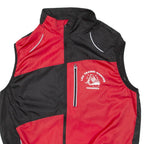 CRESPO Mens Track Gilet Red Colourblock XL