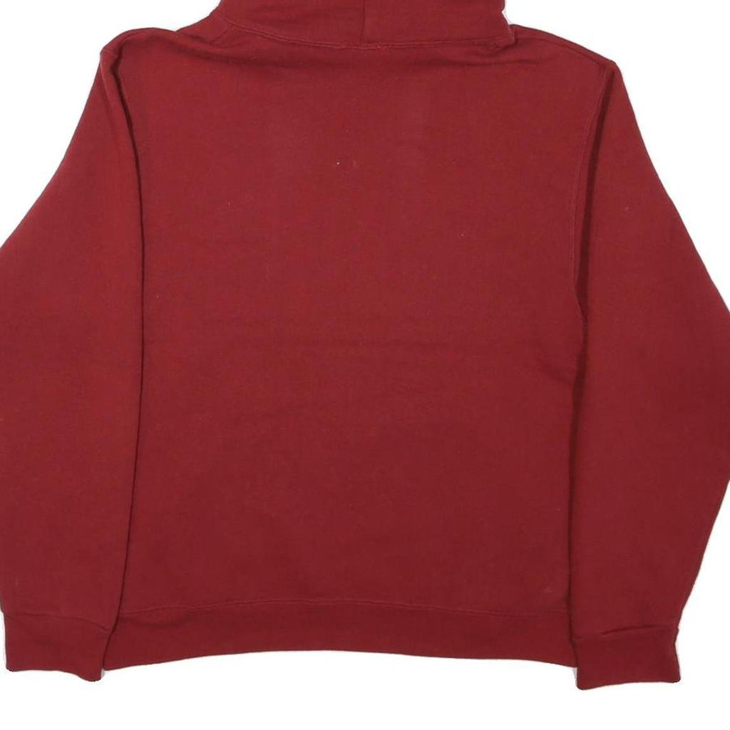 CHICO STATE Mens Maroon Hoodie M College Logo Cotton Blend Pullover