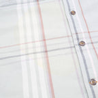 CARHARTT Mens Grey & Brown Plaid Shirt M Cotton Casual Short Sleeve Workwear