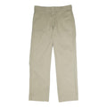 DICKIES Mens Regular Fit Beige Polyester Blend Zip Trousers W34 L32 Workwear
