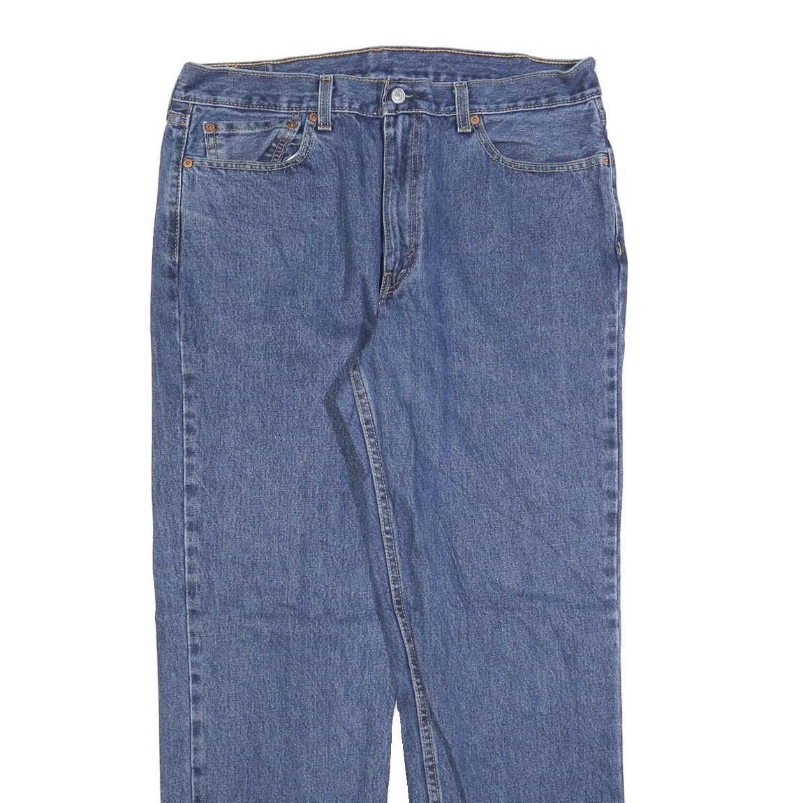 LEVI'S 550 Straight Mens Blue Relaxed Straight Denim Medium W36 L32 Classic Fit