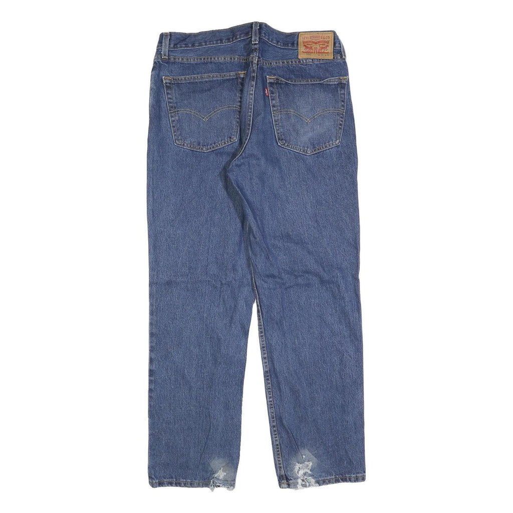 LEVI'S 550 Straight Mens Blue Relaxed Straight Denim Medium W36 L32 Classic Fit