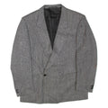 Mens Blazer Jacket Grey Wool L