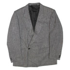Mens Blazer Jacket Grey Wool L