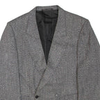 Mens Blazer Jacket Grey Wool L