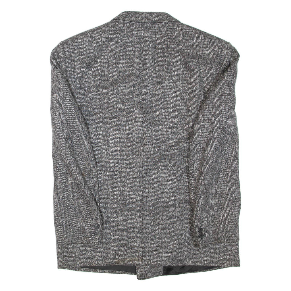 Mens Blazer Jacket Grey Wool L