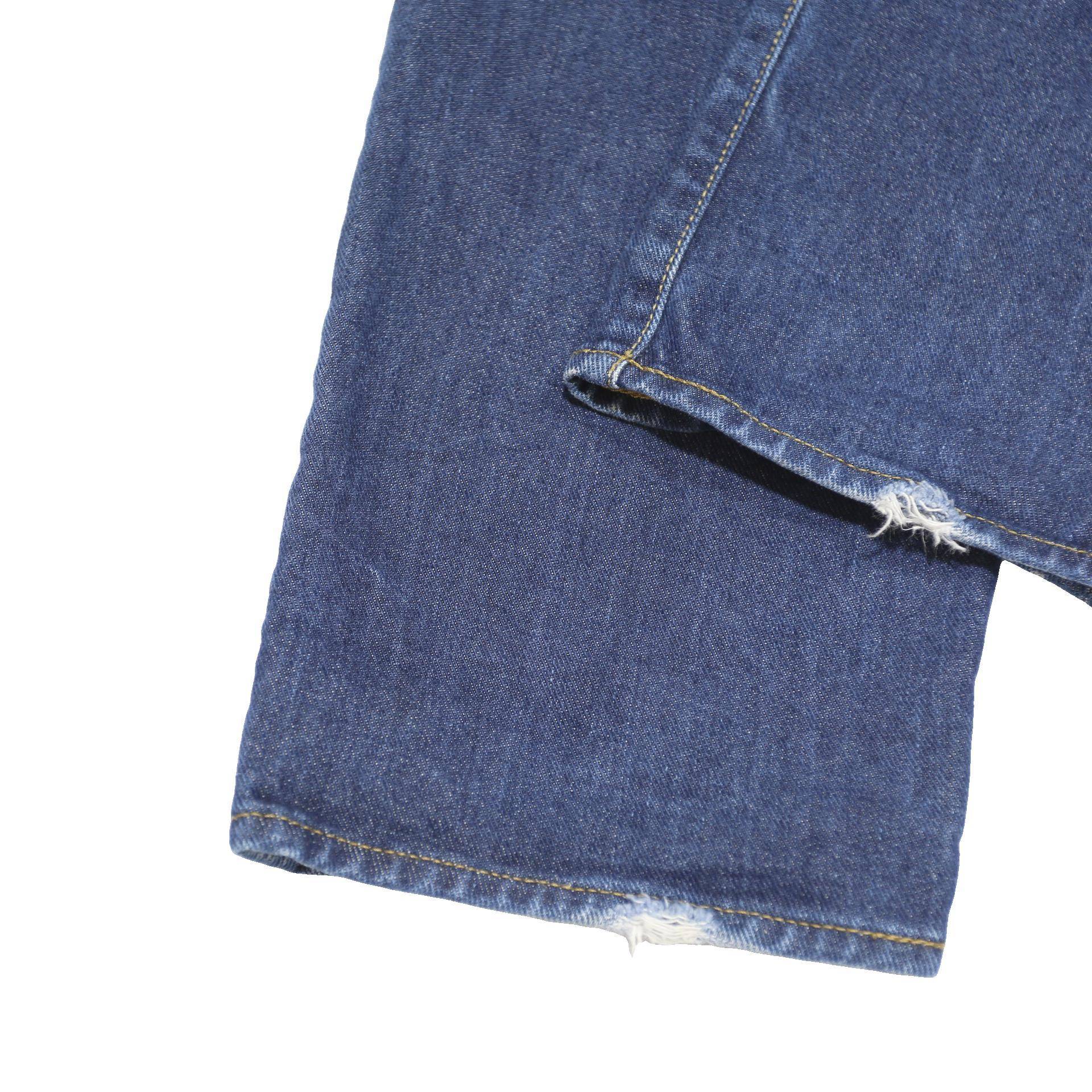 CARHARTT Mens Slim Blue Cotton Denim W29 L32 Zip Jeans Casual Workwear