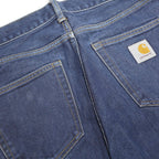 CARHARTT Mens Slim Blue Cotton Denim W29 L32 Zip Jeans Casual Workwear