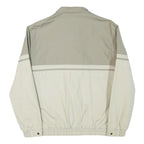 CAPITANO Mens Beige & Cream Zip Jacket M Cotton Blend Plain Casual