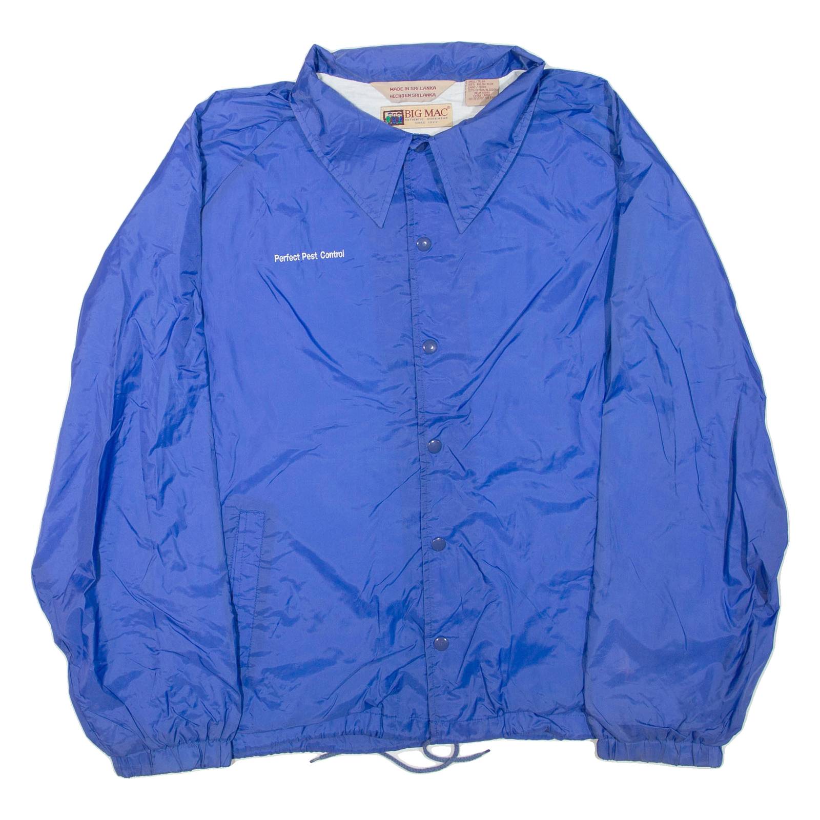 BIG MAC Mens Shell Jacket Blue Nylon L
