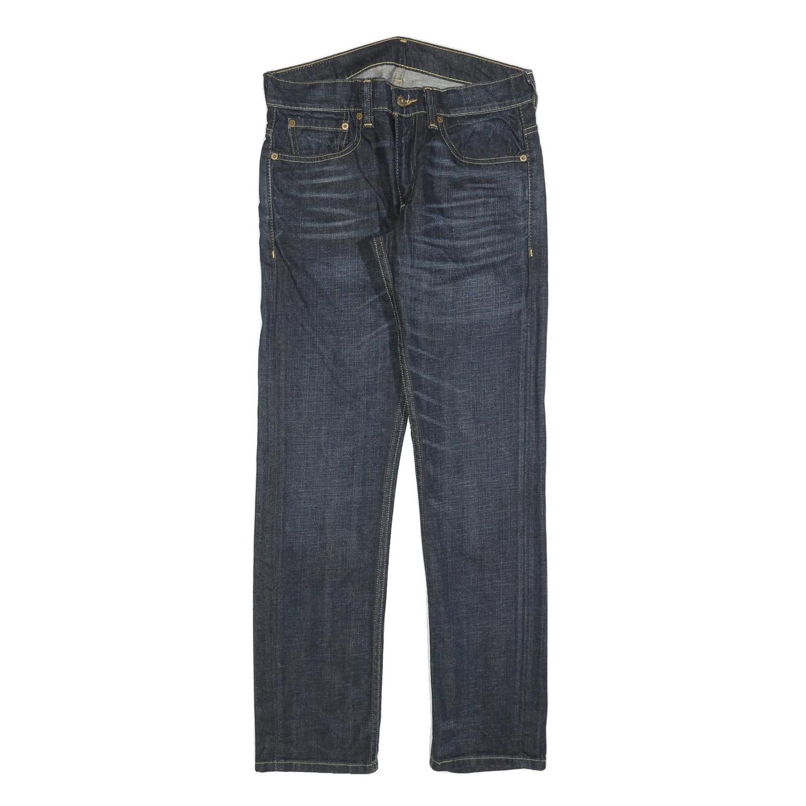 LEVI'S 511 Slim Mens Jeans Blue Slim Skinny Denim Raw W32 L30 Classic Fit Zip