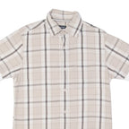 KICKERS Mens Flannel Shirt Beige Plaid S
