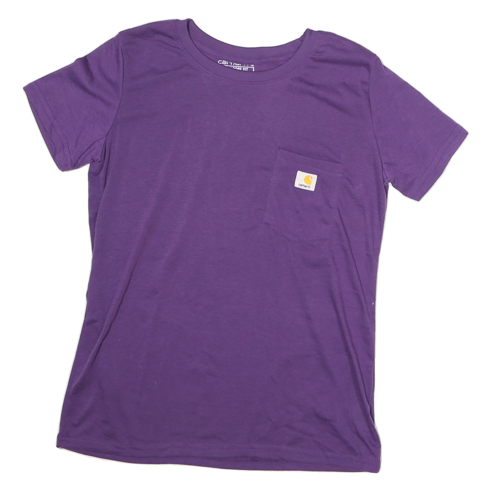 CARHARTT Womens Purple Pocket T-Shirt L Short Sleeve Crew Neck Casual Cotton