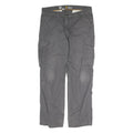 CARHARTT Mens Regular Grey Relaxed Fit Cargo Trousers W36 L32 Workwear Utility