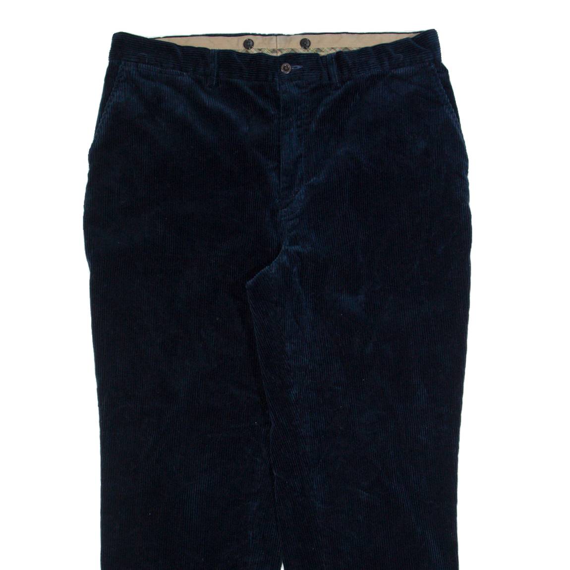 POLO RALPH LAUREN Chino Mens Corduroy Trousers Blue Regular Straight W38 L28