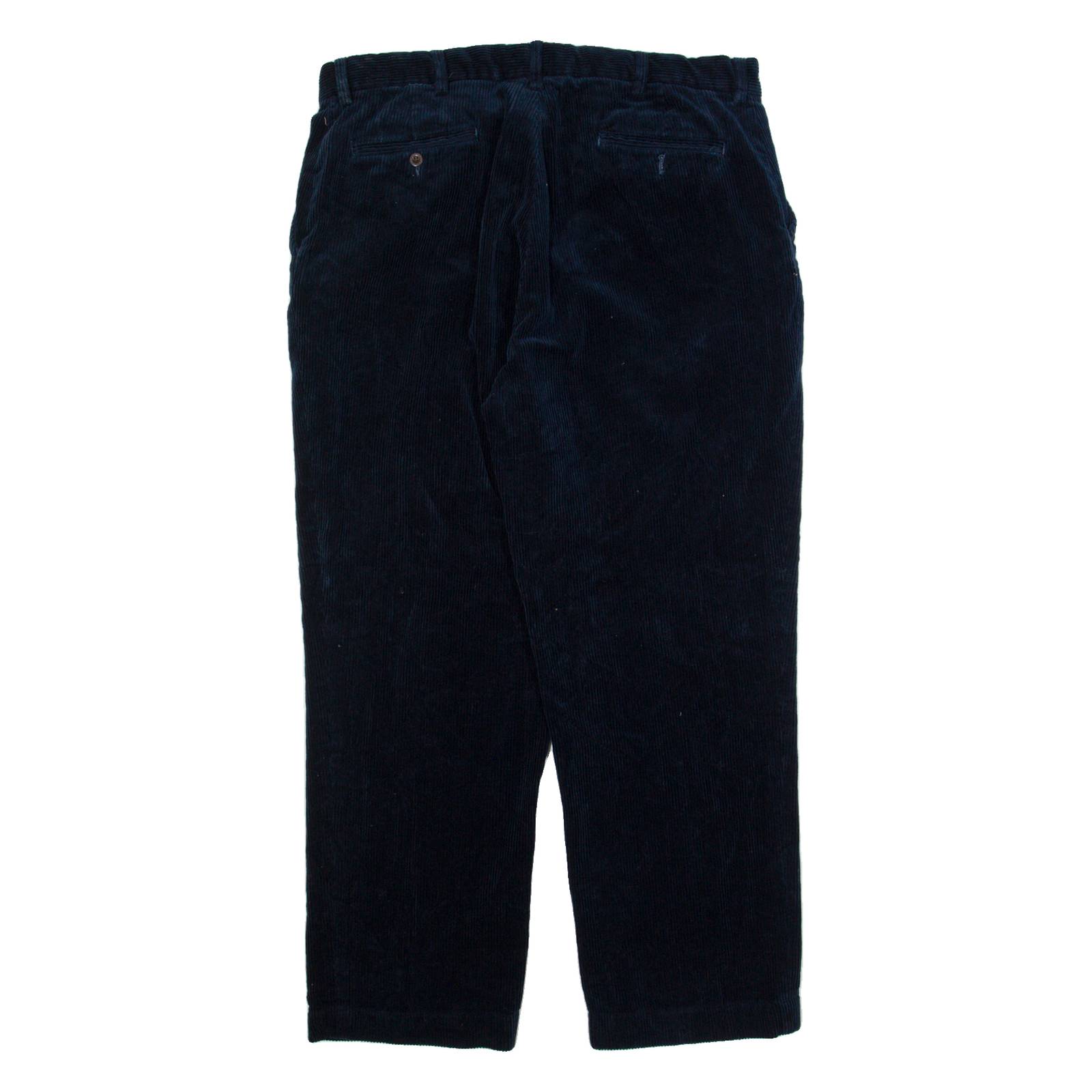 POLO RALPH LAUREN Chino Mens Corduroy Trousers Blue Regular Straight W38 L28