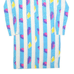 MS CHAUS Womens Blue & White Abstract Print Day Dress Polyester Size S