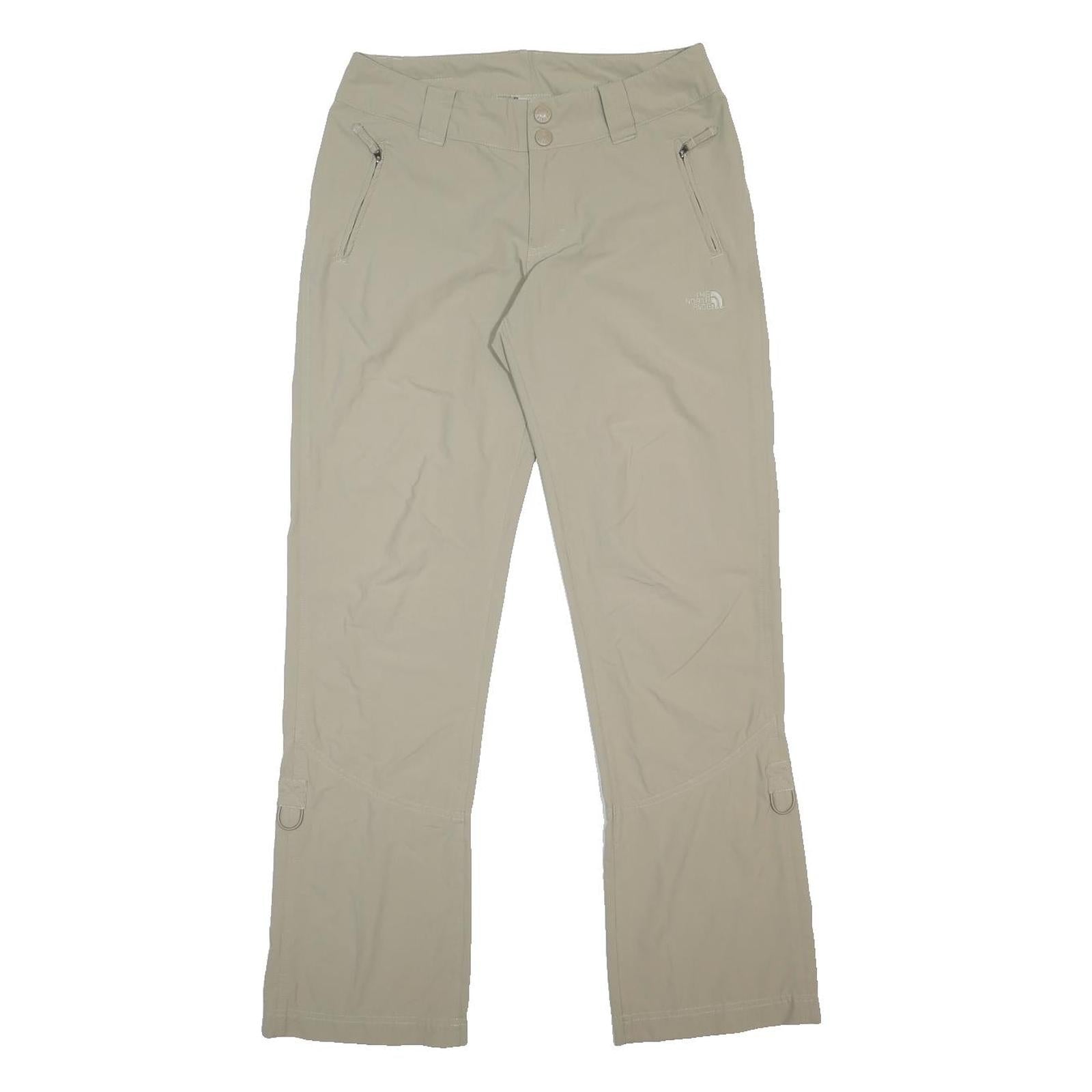 THE NORTH FACE Womens Beige Regular Fit Straight Leg Trousers W30 L31 Outdoor