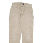 CARHARTT Mens Jeans Beige Relaxed Straight Denim W32 L31 Workwear Painter