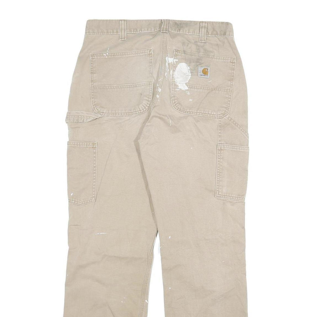 CARHARTT Mens Jeans Beige Relaxed Straight Denim W32 L31 Workwear Painter