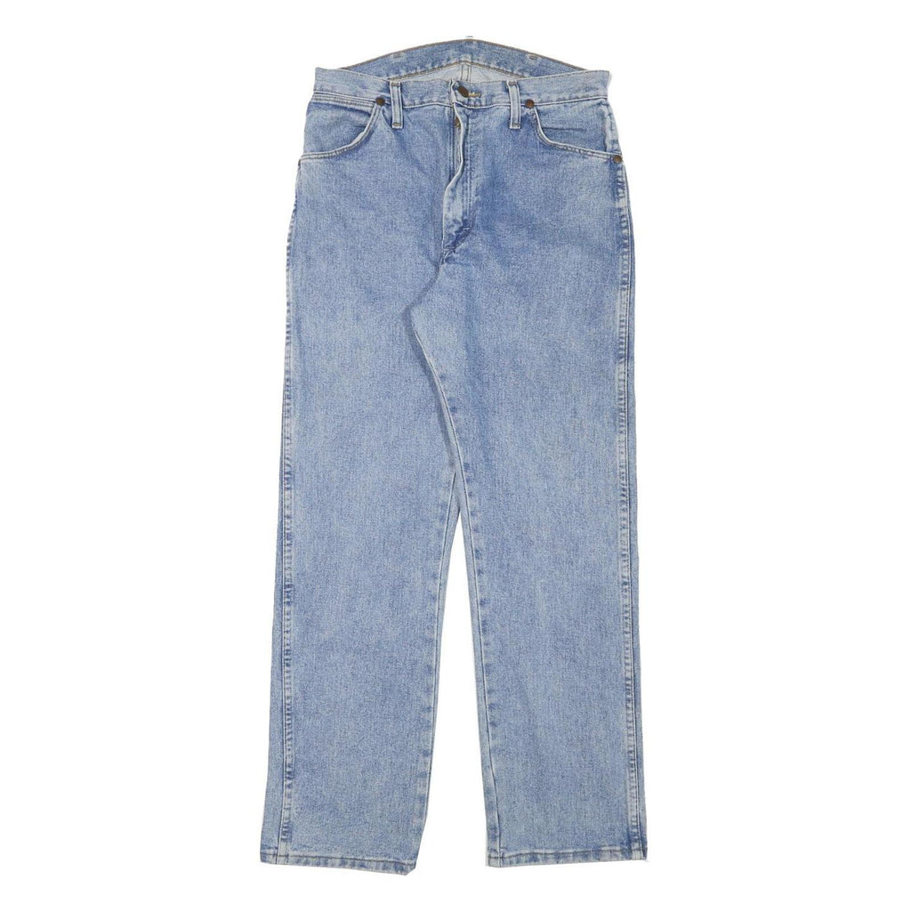 WRANGLER Mens Regular Blue Denim Light Jeans W29 L29 Classic Zip Cotton Blend