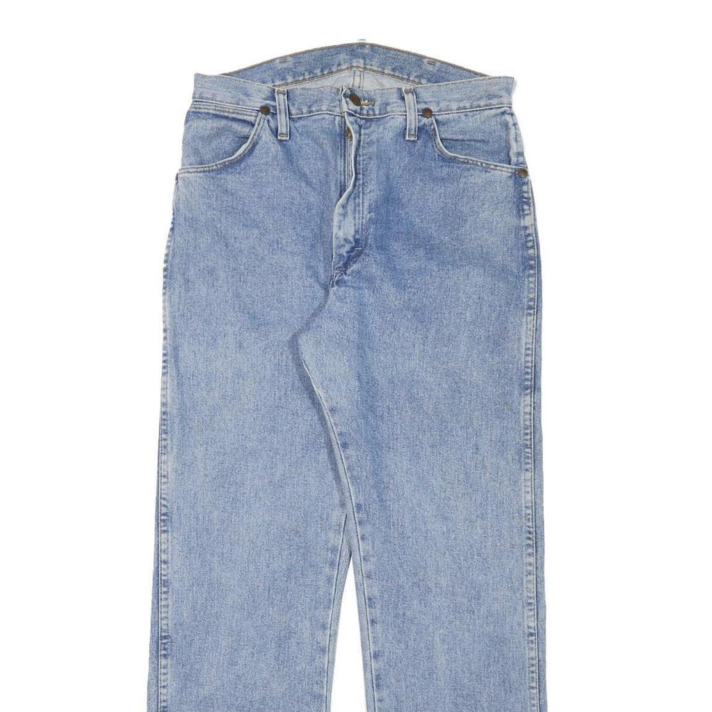 WRANGLER Mens Regular Blue Denim Light Jeans W29 L29 Classic Zip Cotton Blend