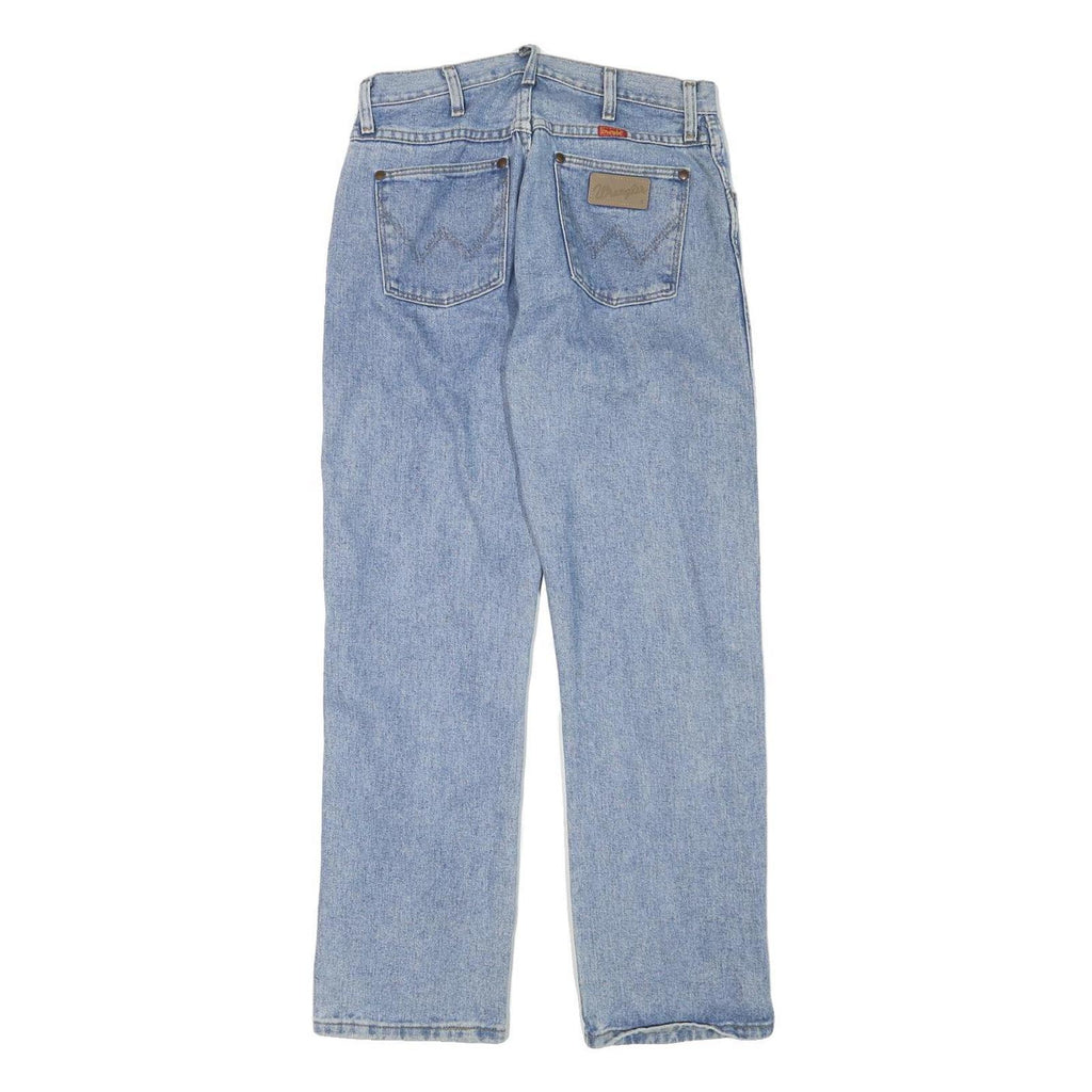 WRANGLER Mens Regular Blue Denim Light Jeans W29 L29 Classic Zip Cotton Blend