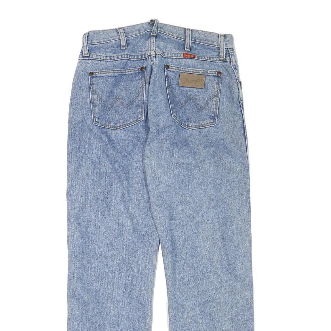 WRANGLER Mens Regular Blue Denim Light Jeans W29 L29 Classic Zip Cotton Blend