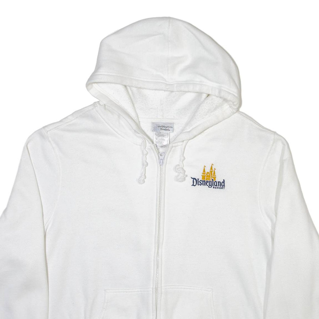DISNEY Mens White Hoodie Full Zip XL