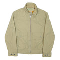 TIMBERLAND Mens Beige Jacket M Polyester Blend Plain Zip Casual Outdoor Wear