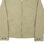 TIMBERLAND Mens Beige Jacket M Polyester Blend Plain Zip Casual Outdoor Wear